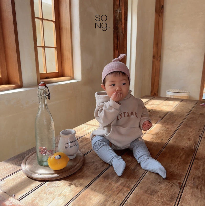 Song - Korean Baby Fashion - #babyootd - Vintage Hoody Bodysuit - 8