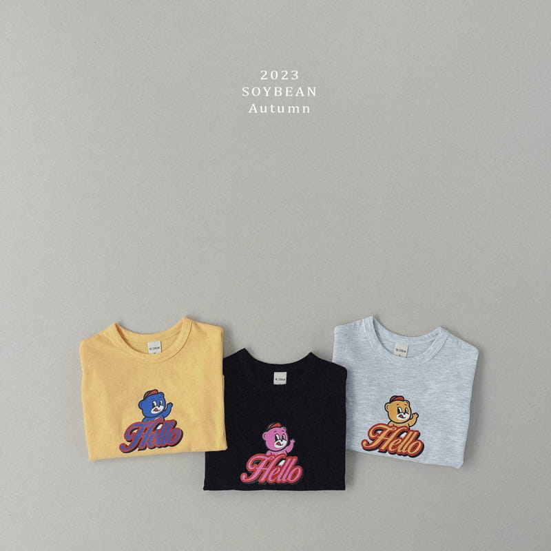 Soybean - Korean Children Fashion - #Kfashion4kids - Hello Bear Tee - 5