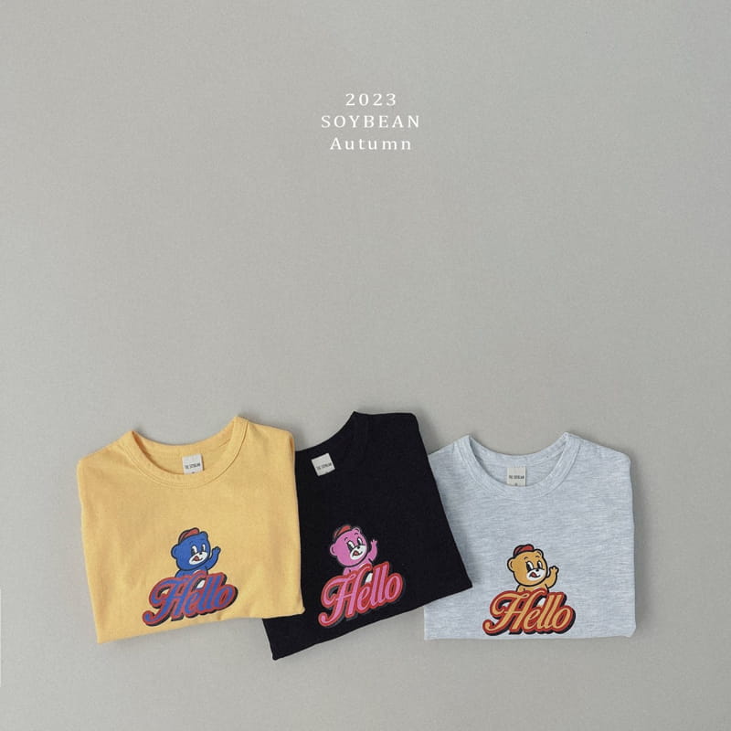 Soybean - Korean Children Fashion - #childofig - Hello Bear Tee - 11