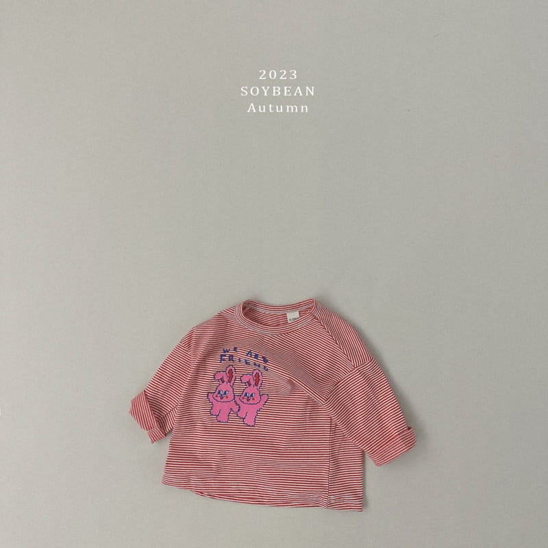 Soybean - Korean Children Fashion - #designkidswear - Bunny Stripes Tee - 7