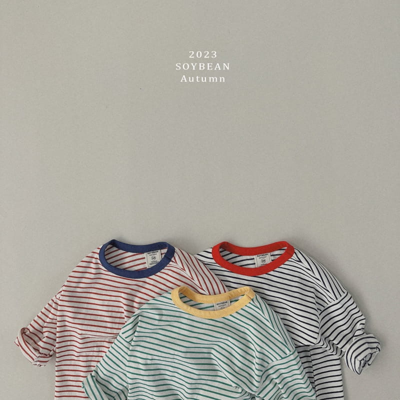 Soybean - Korean Children Fashion - #designkidswear - Color Stripes Tee - 6