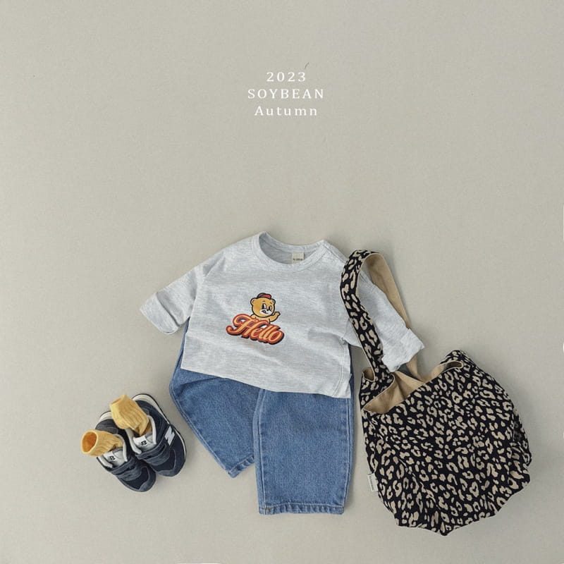 Soybean - Korean Children Fashion - #kidsshorts - Hello Bear Tee - 2