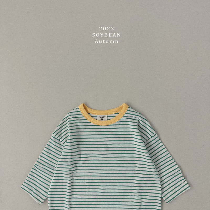 Soybean - Korean Children Fashion - #kidsshorts - Color Stripes Tee - 9