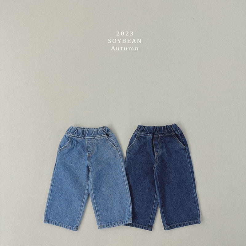 Soybean - Korean Children Fashion - #kidsshorts - Wide Jeans