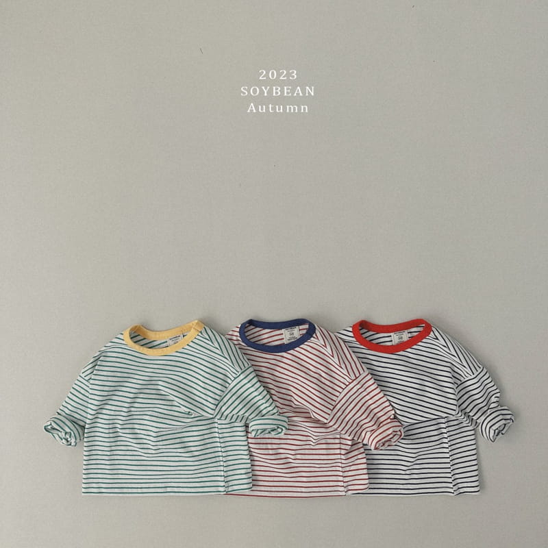 Soybean - Korean Children Fashion - #minifashionista - Color Stripes Tee