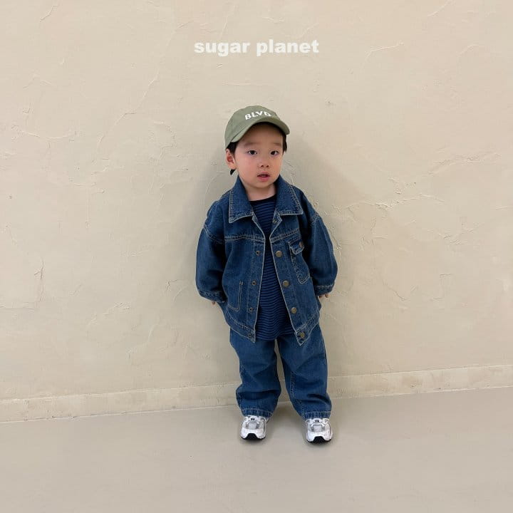 Sugar Planet - Korean Children Fashion - #kidsshorts - Denim Pants - 5