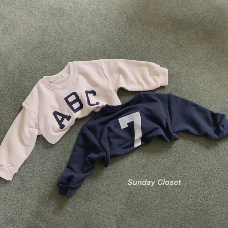 Sunday Closet - Korean Children Fashion - #Kfashion4kids - ABC 7 Sweatshirt