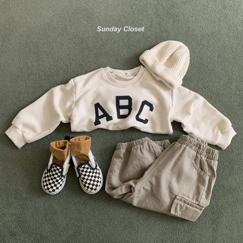 Sunday Closet - Korean Children Fashion - #childofig - ABC 7 Sweatshirt - 9