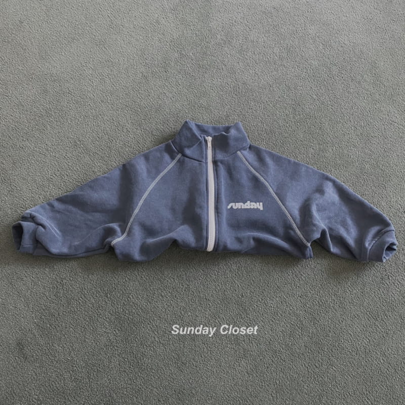 Sunday Closet - Korean Children Fashion - #designkidswear - Sunday Pigment Zip-up - 4