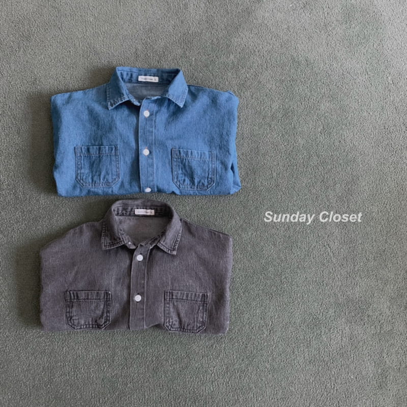 Sunday Closet - Korean Children Fashion - #kidsshorts - Sundar Denim Shirt