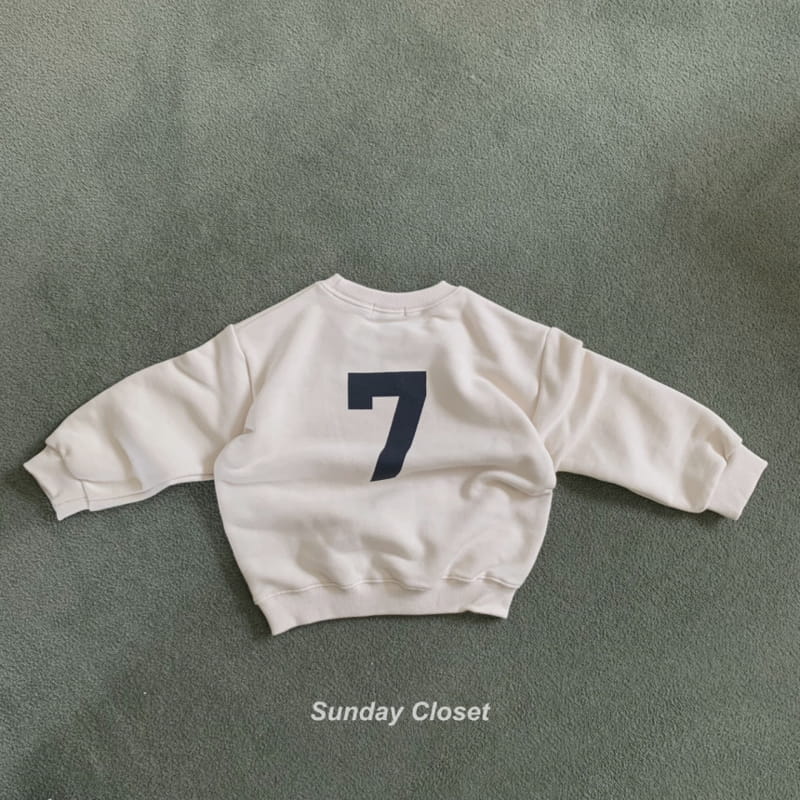 Sunday Closet - Korean Children Fashion - #littlefashionista - ABC 7 Sweatshirt - 2