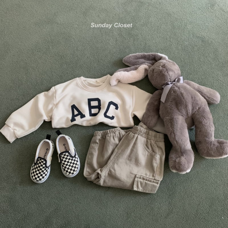 Sunday Closet - Korean Children Fashion - #stylishchildhood - ABC 7 Sweatshirt - 8