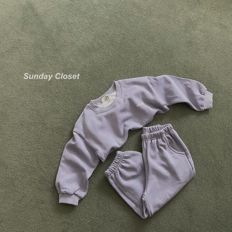 Sunday Closet - Korean Children Fashion - #todddlerfashion - Vintage Pigment Top Bottom Set - 7