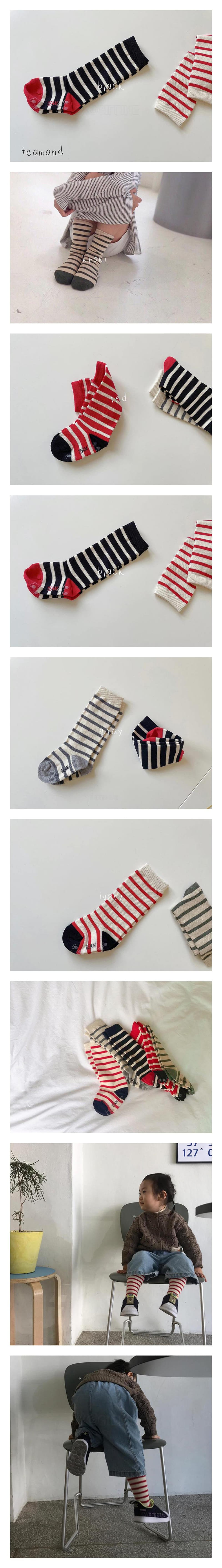 Teamand - Korean Children Fashion - #childrensboutique - Ppappiyong Knee Socks