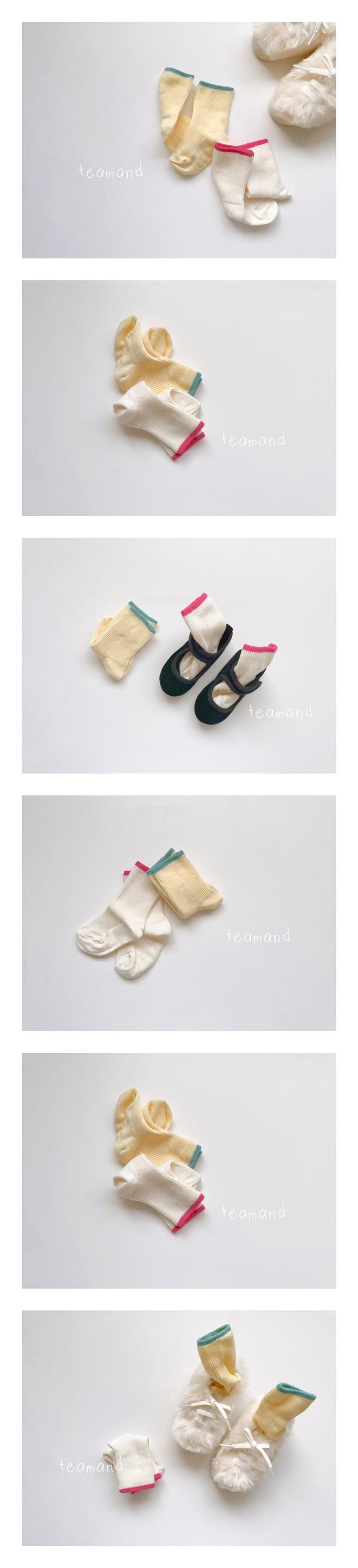 Teamand - Korean Children Fashion - #kidsshorts - Lemon Cake Socks Set