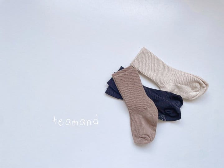 Teamand - Korean Children Fashion - #magicofchildhood - Pie Socks Set with Mom