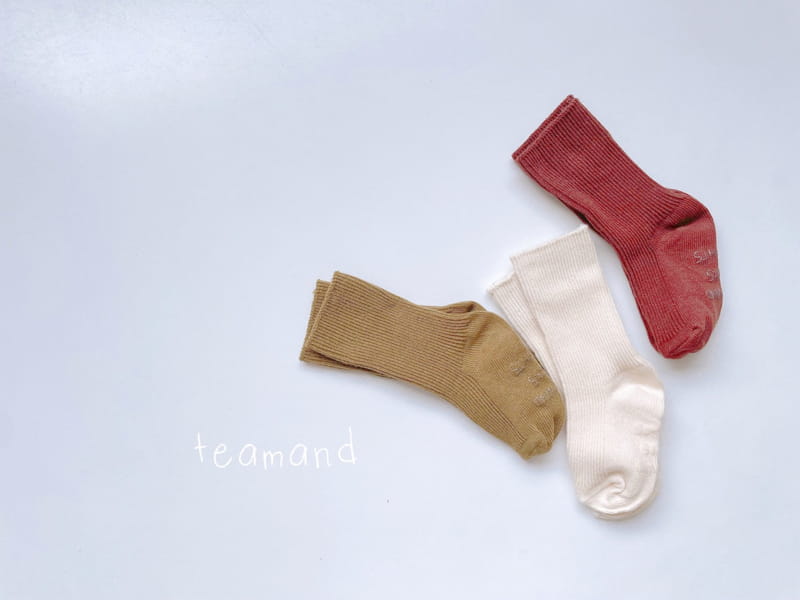 Teamand - Korean Children Fashion - #stylishchildhood - Tart Socks Set with Mom - 5