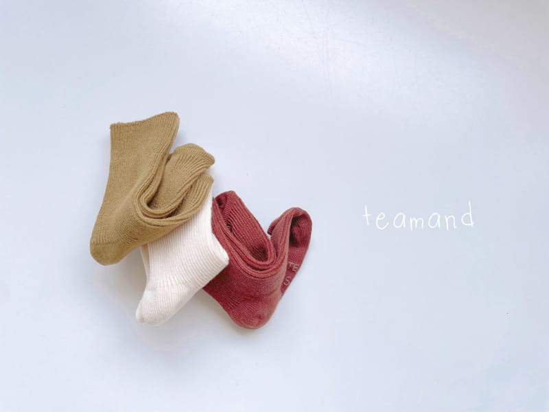 Teamand - Korean Children Fashion - #todddlerfashion - Tart Socks Set with Mom - 4