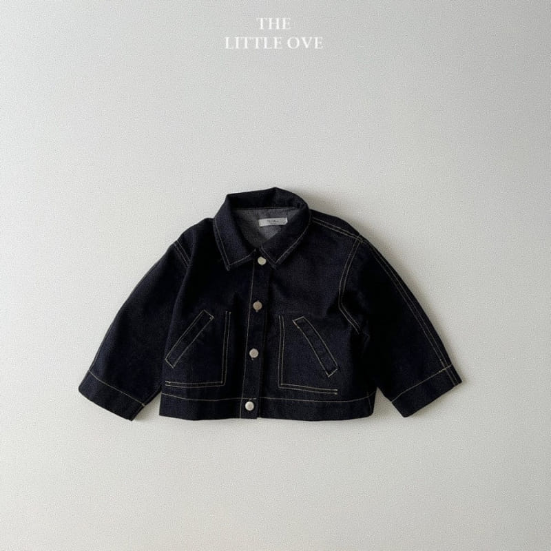 The Little Ove - Korean Children Fashion - #childofig - Minimall Denim Jacket - 2