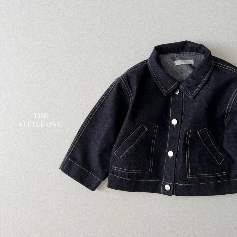 The Little Ove - Korean Children Fashion - #childofig - Minimall Denim Jacket - 3