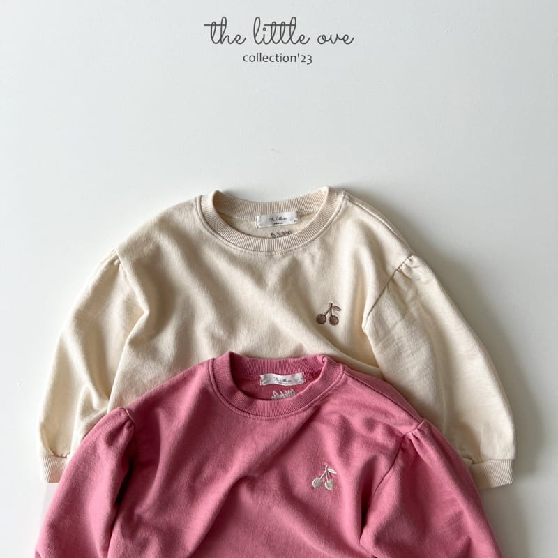 The Little Ove - Korean Children Fashion - #kidsshorts - Cherry Sweatshirt - 6