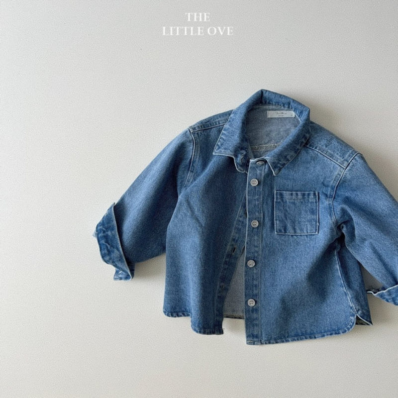 The Little Ove - Korean Children Fashion - #minifashionista - Western Denim Jacket - 3