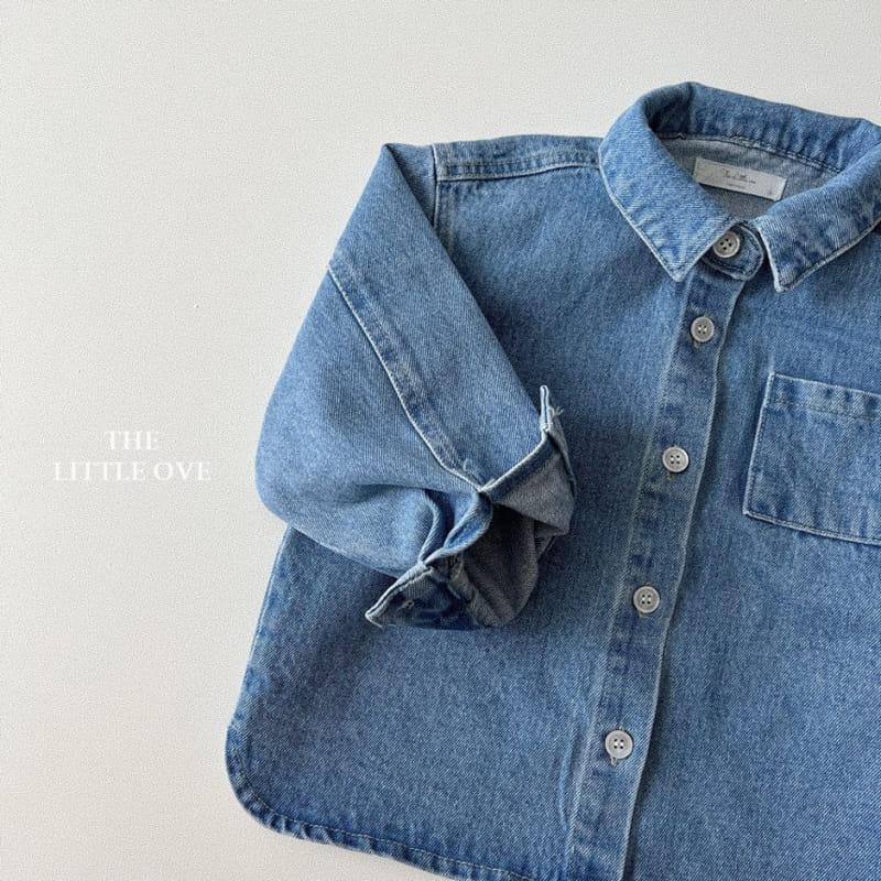 The Little Ove - Korean Children Fashion - #minifashionista - Western Denim Jacket - 4