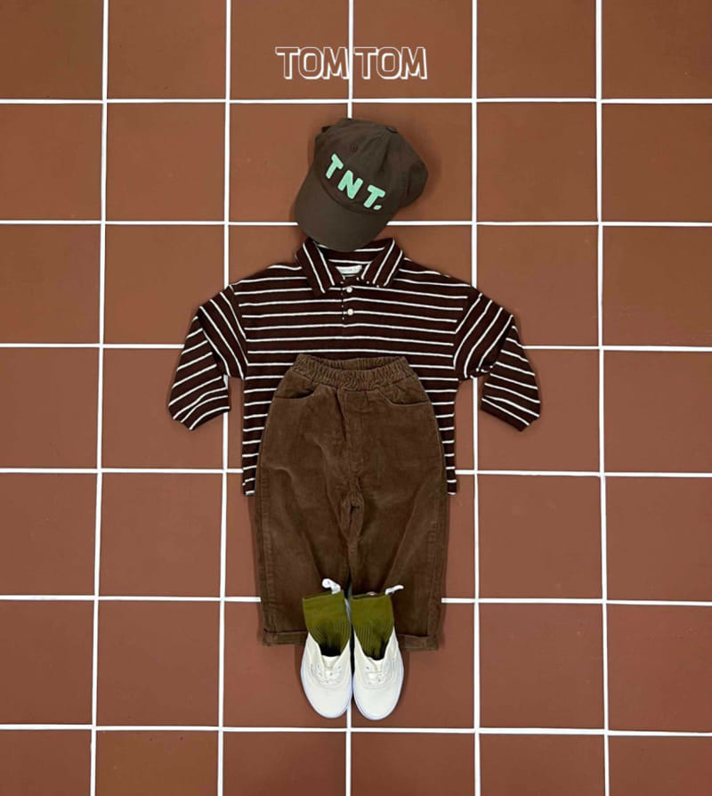 Tom Tom - Korean Children Fashion - #Kfashion4kids - Tom Terry Stripes Tee - 6