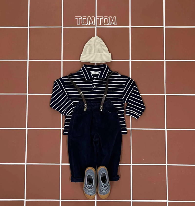 Tom Tom - Korean Children Fashion - #kidsshorts - Tom Terry Stripes Tee - 3