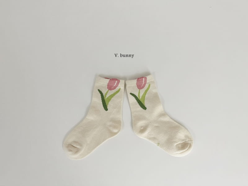 V Bunny - Korean Children Fashion - #Kfashion4kids - Tulip Socks Set - 6