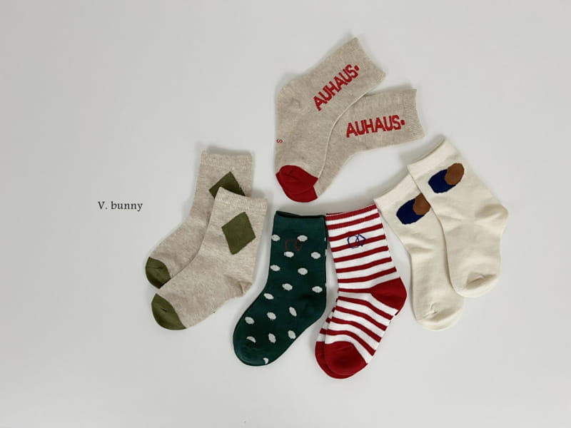 V Bunny - Korean Children Fashion - #Kfashion4kids - Shape Socks Set - 10