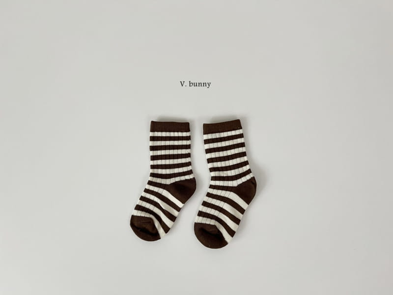 V Bunny - Korean Children Fashion - #childofig - Fair Socks Set - 5