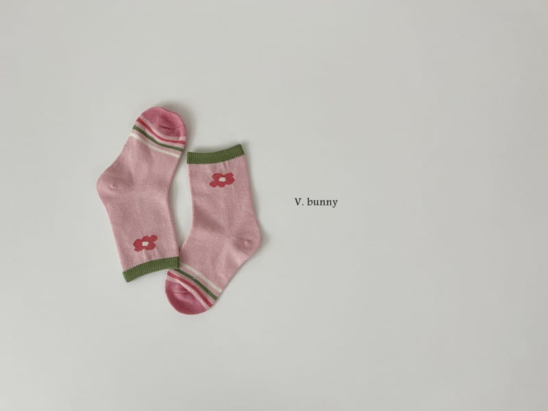 V Bunny - Korean Children Fashion - #childofig - Pink Bear Socks Set - 4