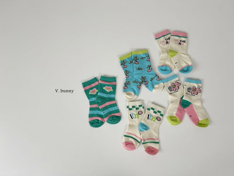 V Bunny - Korean Children Fashion - #childofig - Itzy Socks Set - 12