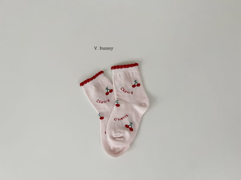 V Bunny - Korean Children Fashion - #childofig - Ribbon Check Socks Set - 4