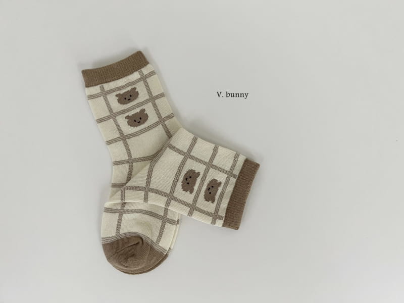 V Bunny - Korean Children Fashion - #childofig - Five Bear Socks Set - 4