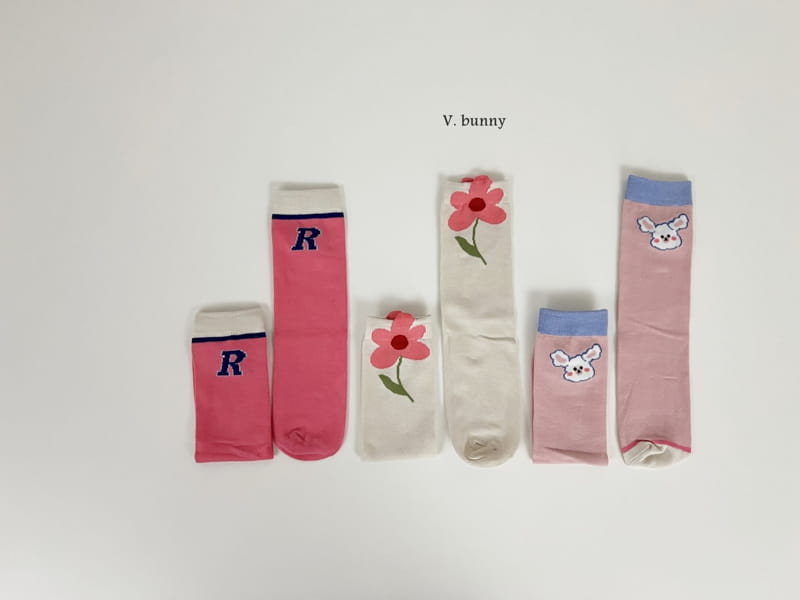 V Bunny - Korean Children Fashion - #designkidswear - Alto Socks Set - 11