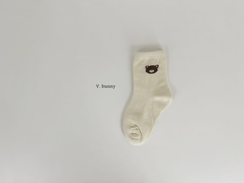 V Bunny - Korean Children Fashion - #designkidswear - Five Bear Socks Set - 5