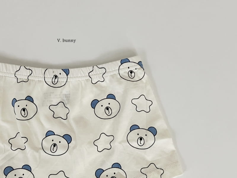 V Bunny - Korean Children Fashion - #designkidswear - Star Bear Underwear Set - 9