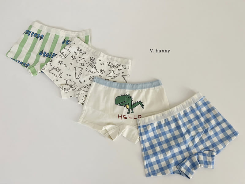 V Bunny - Korean Children Fashion - #designkidswear - N113 Jurrasic Underwear Set - 10