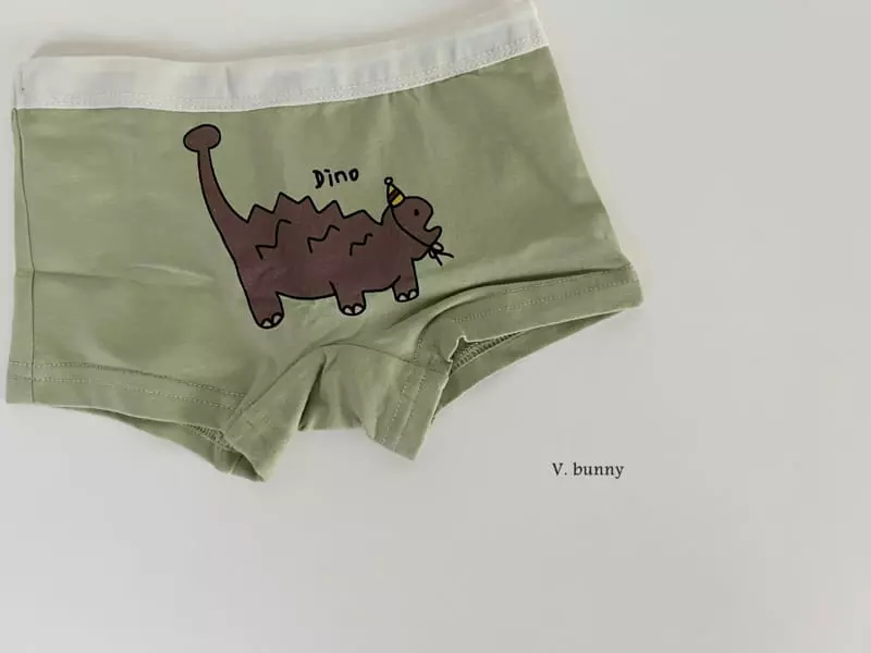 V Bunny - Korean Children Fashion - #designkidswear - N107 Dino Underwear Set - 8