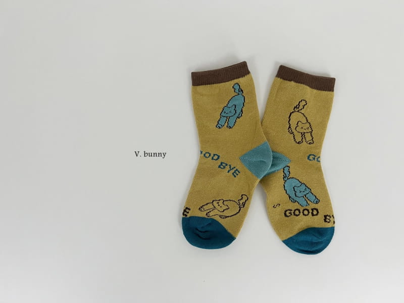 V Bunny - Korean Children Fashion - #discoveringself - Cats Socks Set - 3