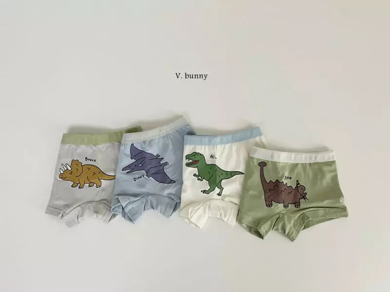 V Bunny - Korean Children Fashion - #discoveringself - N107 Dino Underwear Set - 9