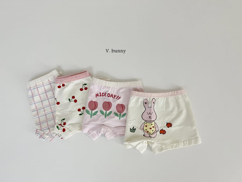 V Bunny - Korean Children Fashion - #discoveringself - N111 Apple Underwear Set