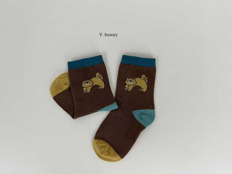 V Bunny - Korean Children Fashion - #discoveringself - Cats Socks Set - 4