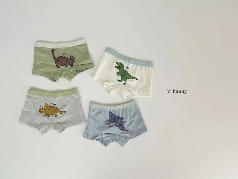 V Bunny - Korean Children Fashion - #fashionkids - N107 Dino Underwear Set - 10