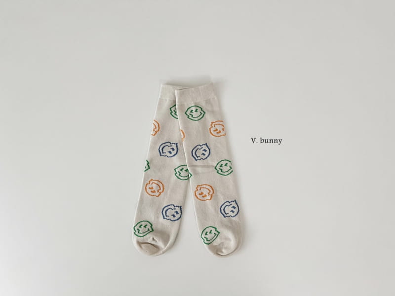 V Bunny - Korean Children Fashion - #kidsshorts - Square Smile Socks Set - 6