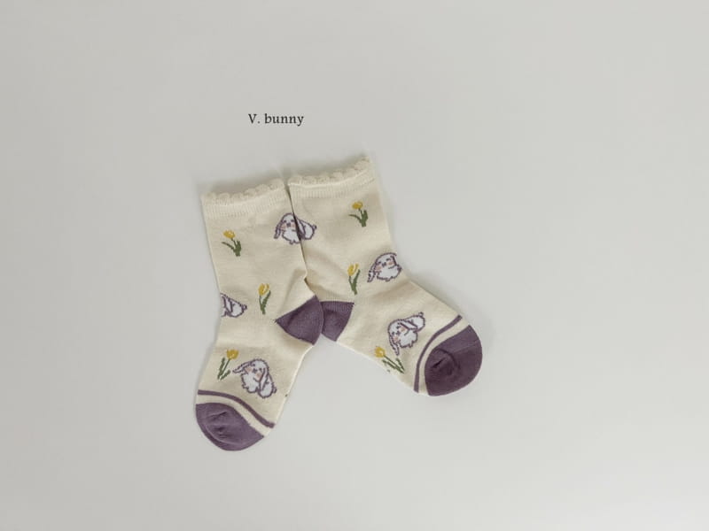 V Bunny - Korean Children Fashion - #magicofchildhood - Tulip Socks Set - 8