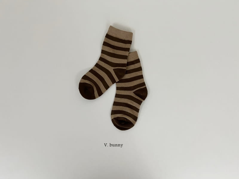 V Bunny - Korean Children Fashion - #minifashionista - S Teddy Socks Set - 6