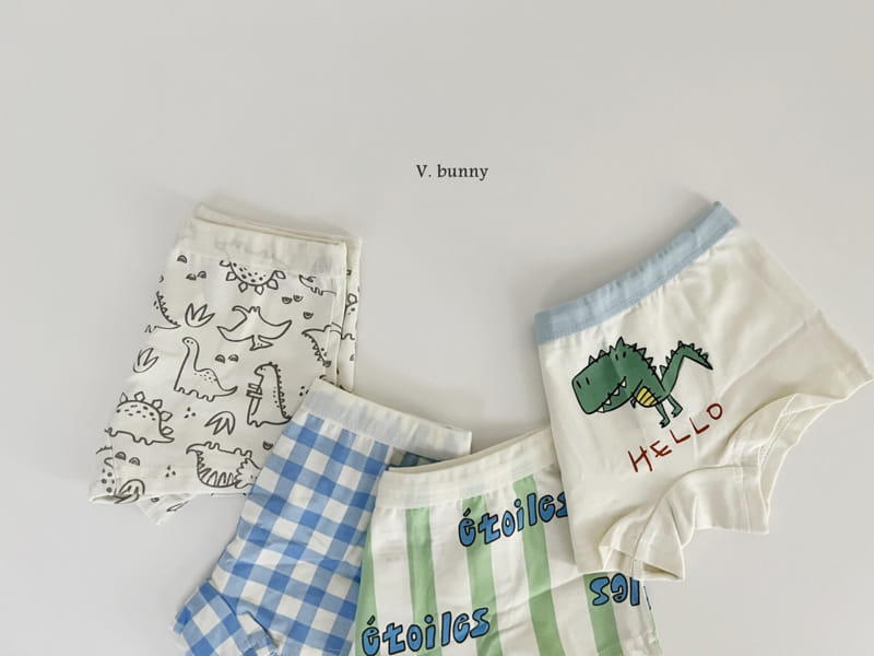 V Bunny - Korean Children Fashion - #minifashionista - N113 Jurrasic Underwear Set - 3